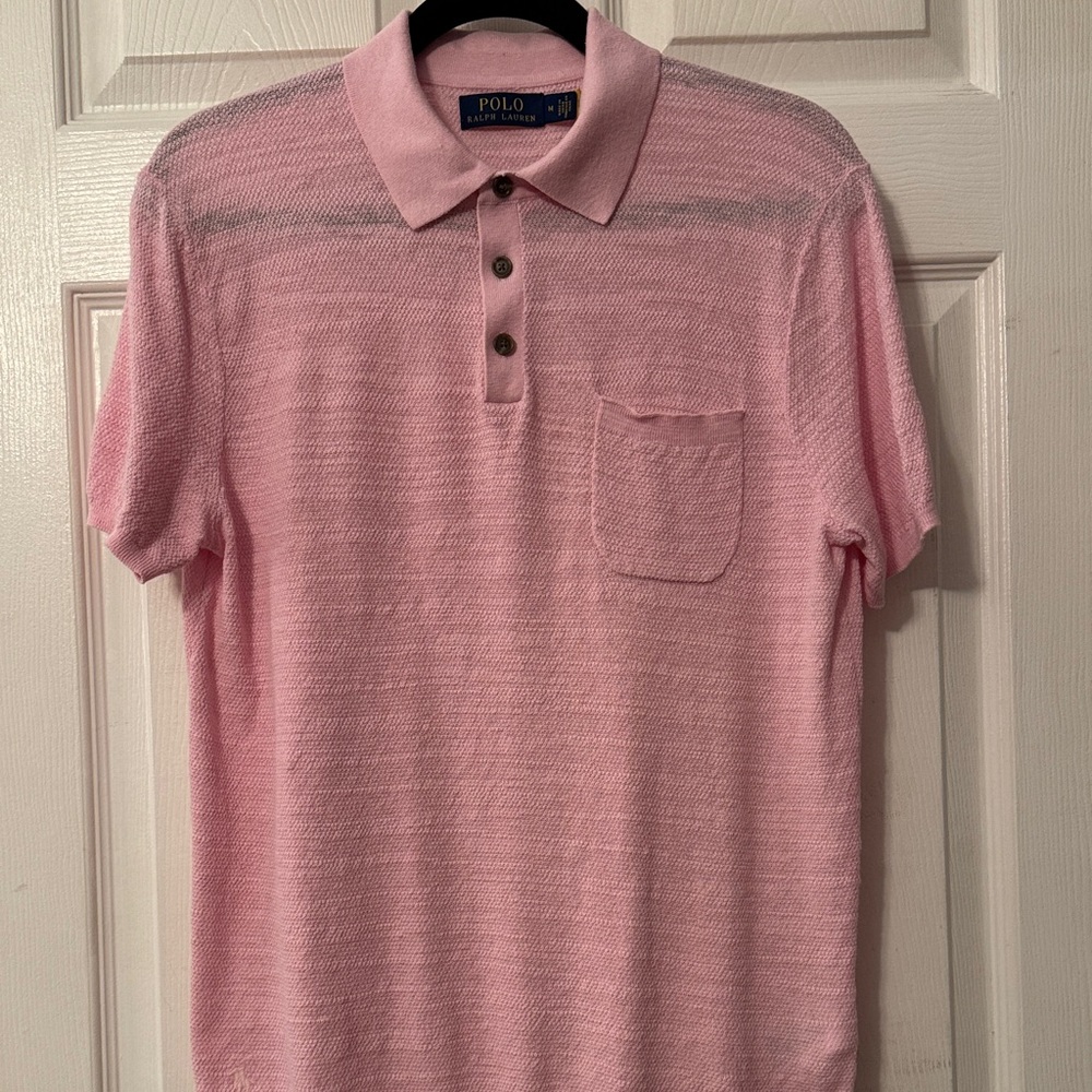 Ralph Lauren Light Pink Polo Shirt for Men